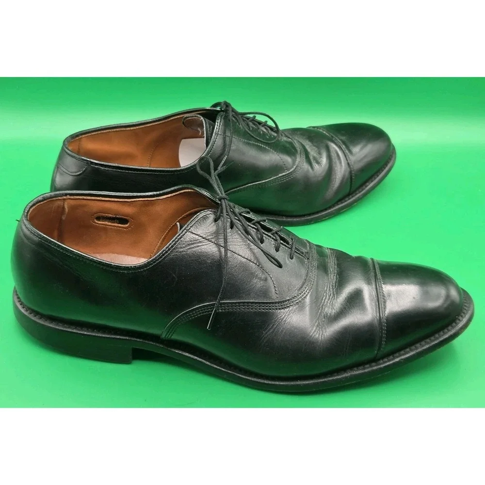 Allen Edmonds PARK AVENUE Cap Toe Black Leather Oxford Dress Shoes Mens Size 12D